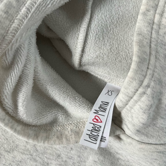 Latched Mama heavy nursing hoodie oatmeal size xs excellent condition - Picture 5 of 5